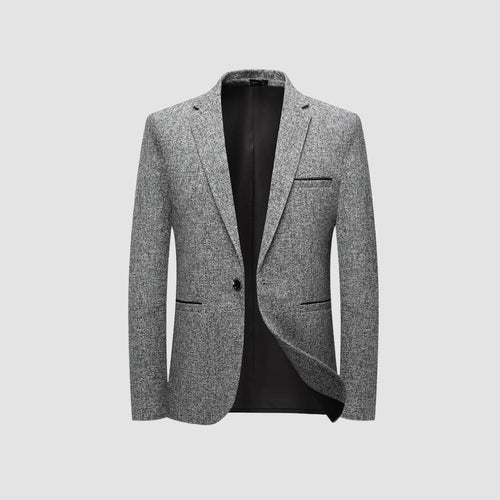 Old Money Italian Style Slim Fit Single-Breasted Suit Jacket