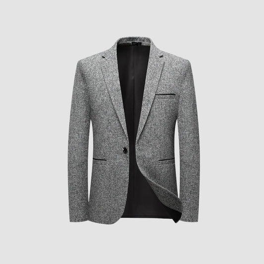 Old Money Italian Style Slim Fit Single-Breasted Suit Jacket